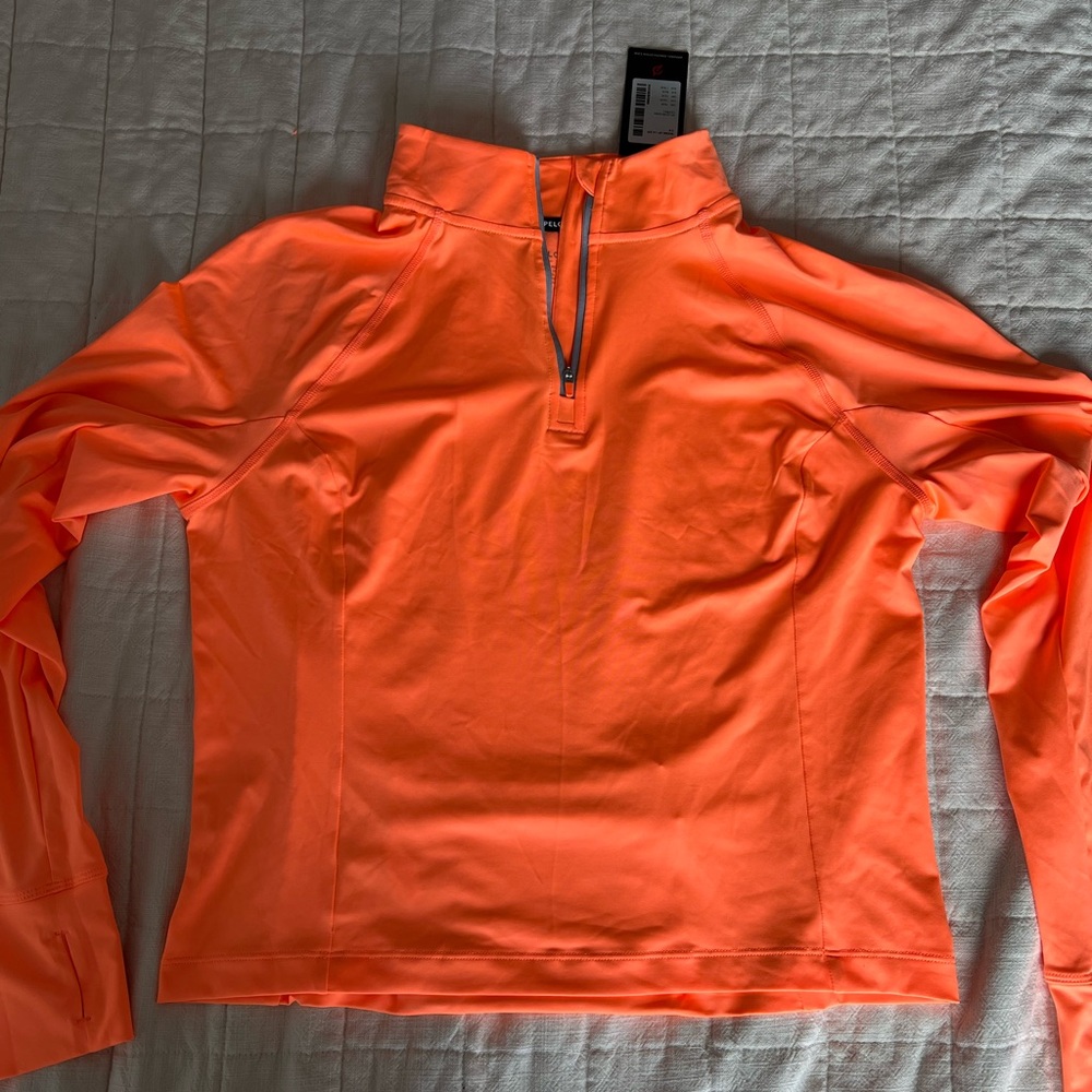 Peloton Orange Quarter-Zip Pullover